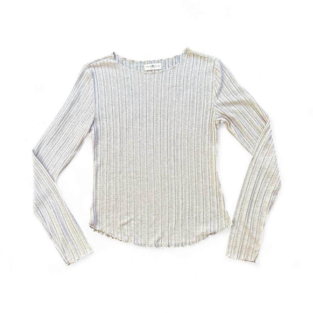 Natural Life Oatmeal Ribbed Top